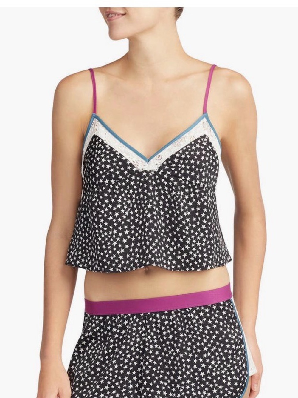 NEW…Room Service Satin Crop Cami Top